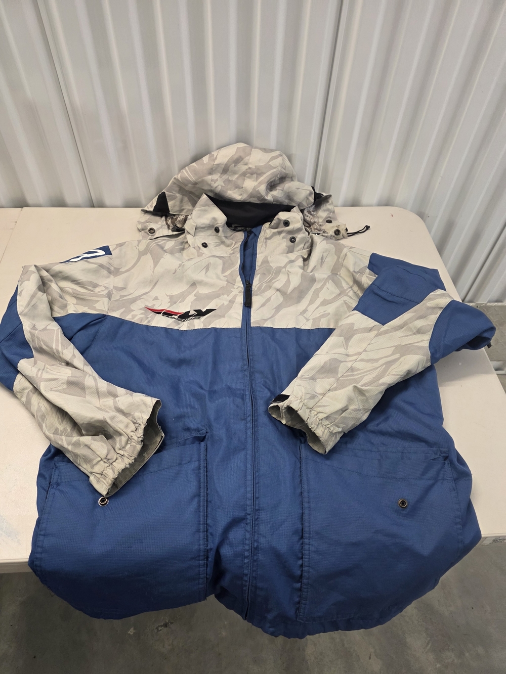 Fly Racing Y2K Full Zip Hooded Jacket Men’s Size XL
